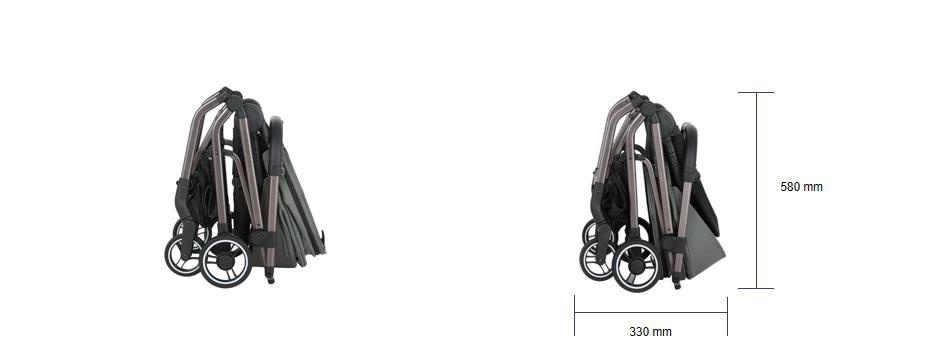 Self-standing After Folding Baby Stroller