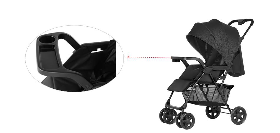 Baby Stroller With Rapid Detachable Child Tray