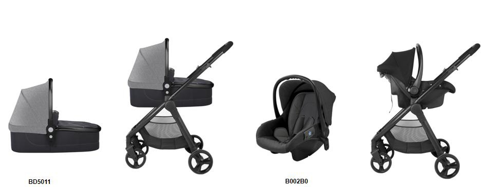 Baby Stroller Match With OSKBABY Safety Car Seat And Carrycot